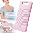 thumbnail image 2 of Portable Hand Washing Machine Plastic Manual Laundry Washer for Underwear Socks / Non Travel Clothes Cleaner with Soap Rack, A Flat Washboard, 2 of 9