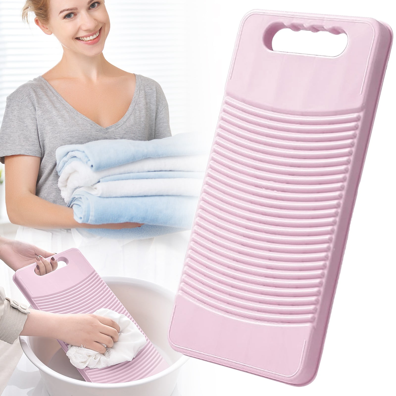 Portable Hand Washing Machine Plastic Manual Laundry Washer For Underwear Socks / Non Travel Clothes Cleaner With Soap Rack,Household Cleaning Brushes