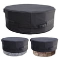 thumbnail image 1 of Dianhelloya 600D Oxford Fire Pit Cover with Elasticated Hem - Durable Weatherproof Protection for Built-In Stone Firepits (32/40/56 Inch, Snug Fit, UV & Water Resistant), 1 of 8
