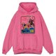 thumbnail image 4 of Sudadera con capucha retro desgastada con el mensaje "La muerte me persigue desde atrás" para hombre, moda hip hop, sudadera de gran tamaño, 100 % algodón, 4 of 5