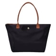 thumbnail image 1 of GM LIKKIE - Bolso de hombro para mujer, bolso de nailon con asa superior, bolso plegable de fin de semana, Negro2, L, 1 of 5