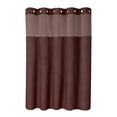 thumbnail image 1 of Cortina de ducha resistente y multifuncional, accesorio de baño para hotel, poliéster. Marrón, 1 of 9
