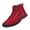 Red_#04, variant on Sewkxo Men's Casual Leather Fashion Sneakers Ankle Boots Handmade Lightweight Loafers Mid Top Walking Driving Shoes,Brown 48