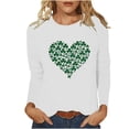 thumbnail image 1 of FAIWAD St. Patrick's Day Tops for Womens Long Sleeve Round Neck Printed Casual Plus Size Tunic Tops, 1 of 4