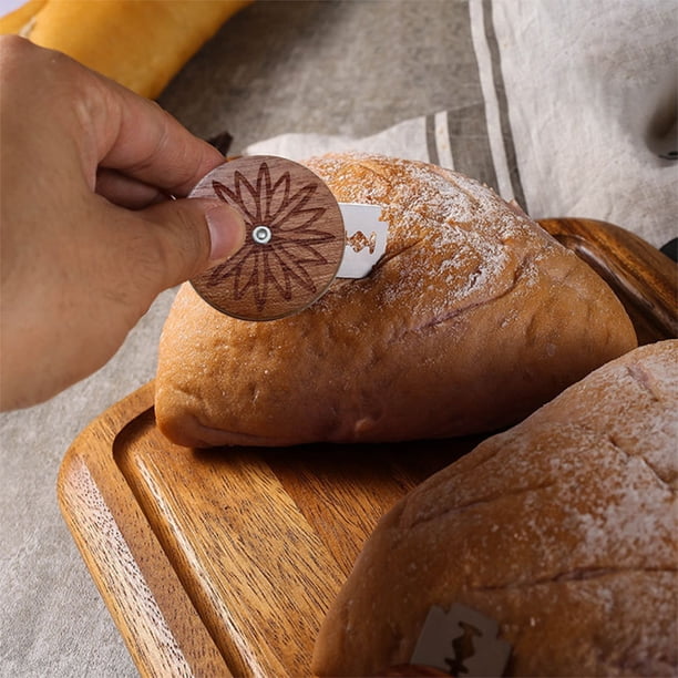 Cuchilla De Pan Redonda Portátil Europea Cortadora De Pan Afeitador De Pan, Cortadora De Pan Afeitador De Pan Precisa, Diseño Suave, Fácil De Usar, Para Cocina, Hogar, Gran Capacidad, Metal