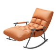 thumbnail image 4 of simhoa Fauteuil Berçant Dossier Réglable Fauteuil Décontracté pour Chambre Camping Bureau Orange, 4 of 8