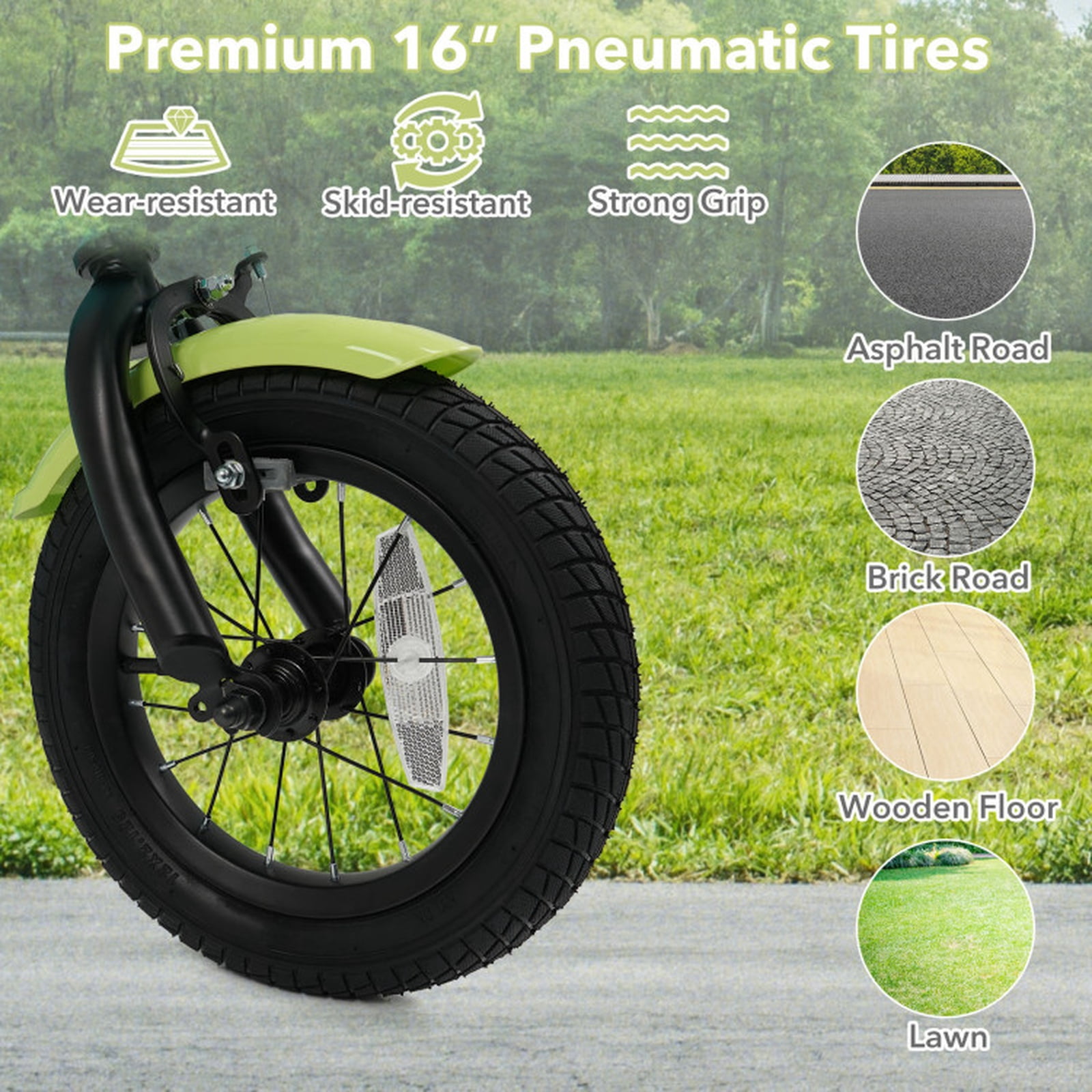 Redsmile Kids Bike 12 Inch with Training Wheels and Basket for Boys Girls Ages 3-4, Toddler Bicycle with Adjustable Seat, Coaster Brake, Beginner Trainer Bike, Green