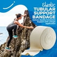 MEDca Elastic Tubular Support Bandage Size F, 10M Box Natural Color, 1