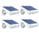 thumbnail image 1 of Iluminacion Solar LED a Prueba Agua SolarReflect 4 Pzas 400lm Luz Blanca 6000k Carcasa Blanca Iluminación a 120° Panel S VentDepot MXRSI-004, 1 of 2