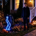 thumbnail image 6 of Halloween Soul Harvester Animated Garden Light,Grim Reaper Ghost Solar Pathway Lights,Spooky Light Up Halloween Yard Decorations For Outdoor Lawn Patio, 6 of 7