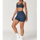 thumbnail image 2 of Conjuntos de entrenamiento for mujer, sujetador deportivo de 2 piezas, camiseta sin mangas, leggings de cintura alta, ropa deportiva for gimnasio y yoga, top de entrenamiento for mujer, 2 of 6