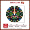 thumbnail image 4 of Bingfone Christmas Tree Skirt Mat Christmas Decoration Interior 30"-Roosters And Flowers, 4 of 8