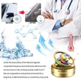 thumbnail image 4 of Ambientador Giratorio Solar de Aire para Coche Aromaterapia de Doble Anillo (Estrella) Dorado, 4 of 4