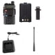 thumbnail image 2 of Fiudx Radio Bidireccional, Walkie-Talkie Uv5R de Gran Alcance, Dispositivo de Comunicación 128 Canales, Potencia de Salida En 5 W, Batería En 1800 Mah, Uso de Emergencias para Actividades Al Aire Lib, 2 of 7