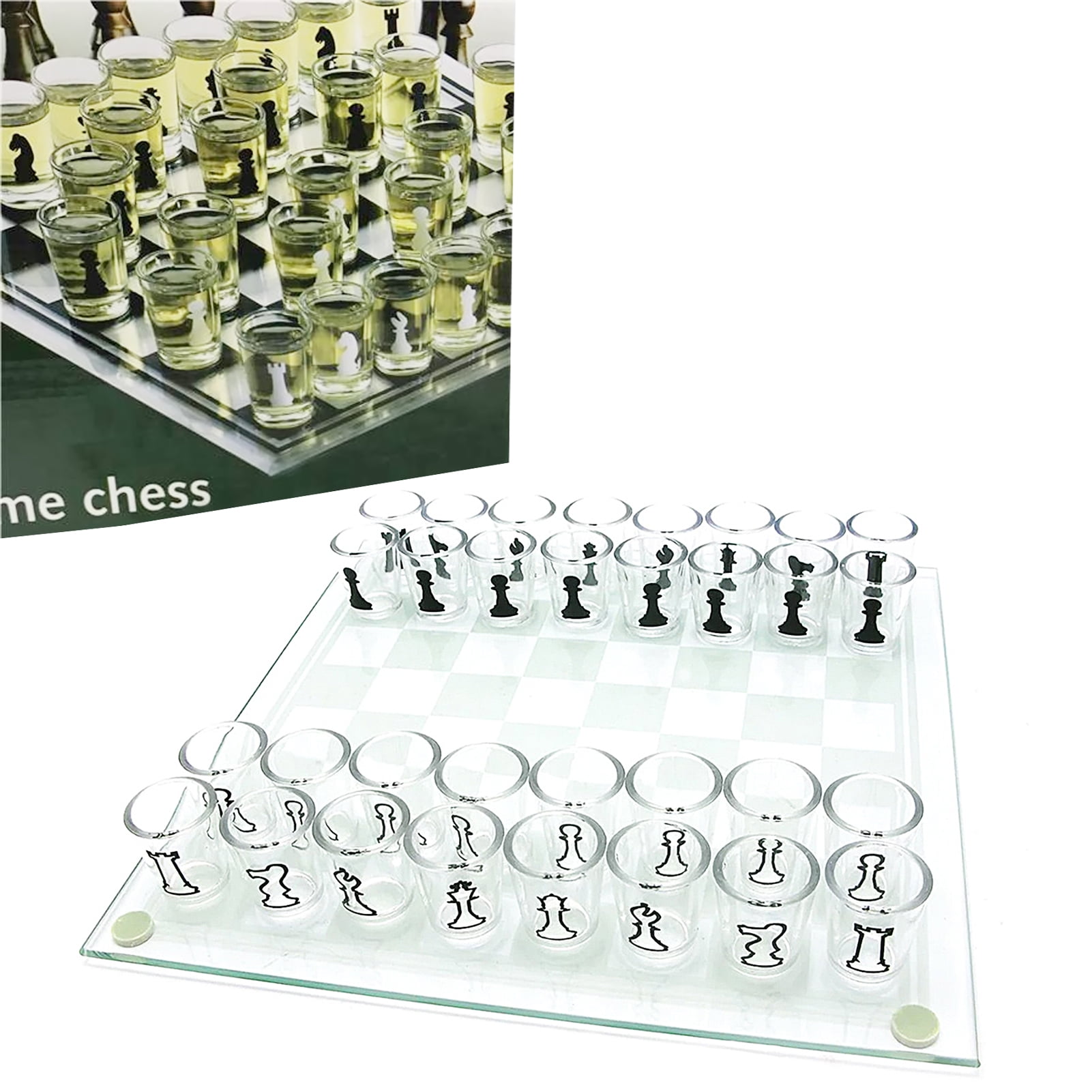 Lubelski Small Shot Glass Chess Board Drinking Game Set Intelligent Toy for  Travel Party | Walmart Canada