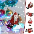 thumbnail image 1 of Ganfancp Colgante de Hierro Forjado Árbol de Navidad Papá Noel Rojo Colgante Árbol de Navidad Ofertas Del Día Liquidación 1X Colgante, 1 of 3