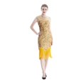 thumbnail image 4 of Vestido vintage ajustado con borlas para banquete, fiesta, escenario, discoteca, sexy, con lentejuelas y cuentas para mujer, 4 of 4