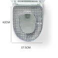 thumbnail image 3 of Cubiertas de Asiento de Inodoro, Cojín de Cubierta de Asiento de Inodoro Lavable Suave y Caliente para Baño, Cubiertas de Asiento de Inodoro cálidas Cubierta de Asiento de Inodoro Asiento de Inodoro Jormftte LL-1606, 3 of 5