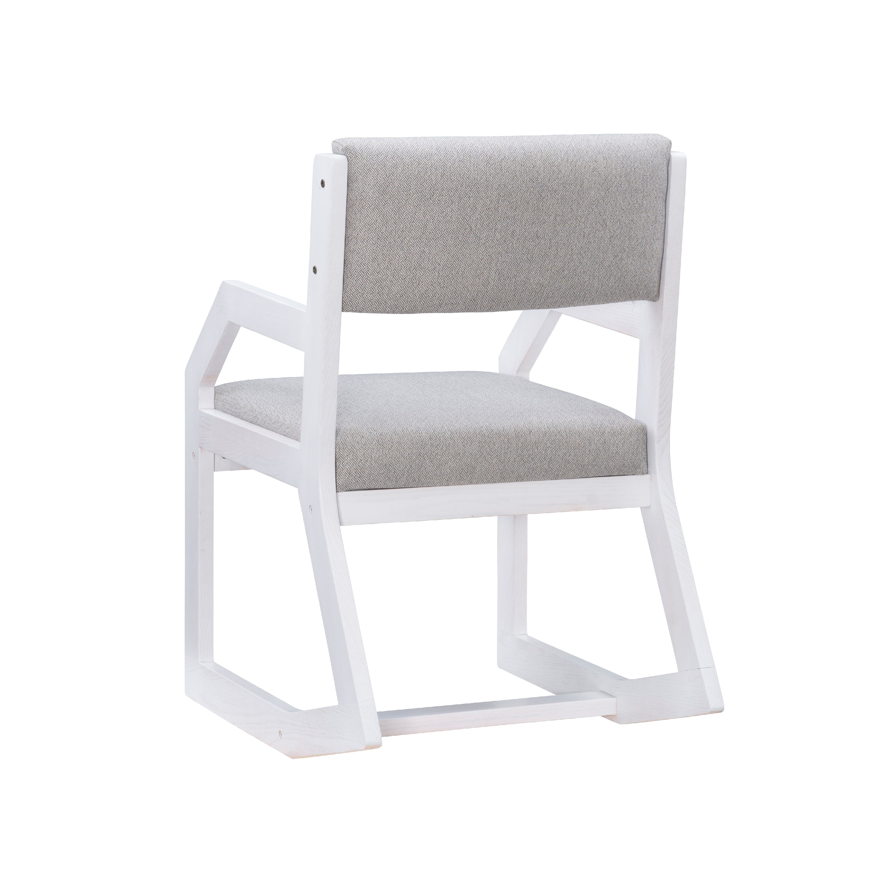 Linon Sutton Sled Base Modern Accent Chair, White/Gray