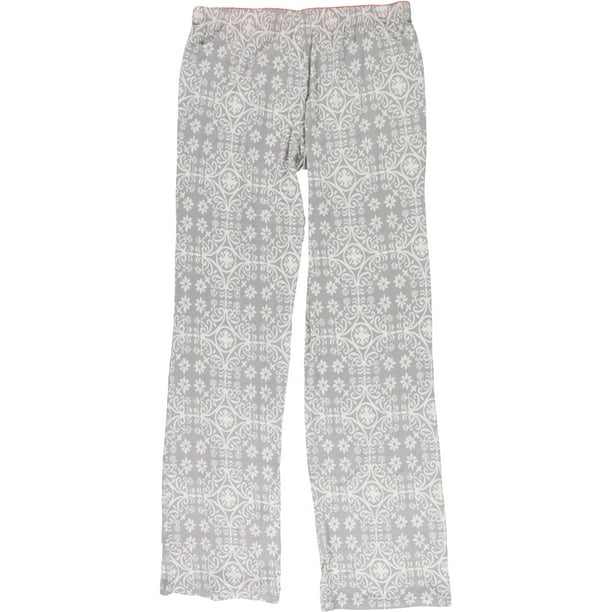P.J. Salvage Womens 3-Tone Pajama Lounge Pants, Grey, Medium 