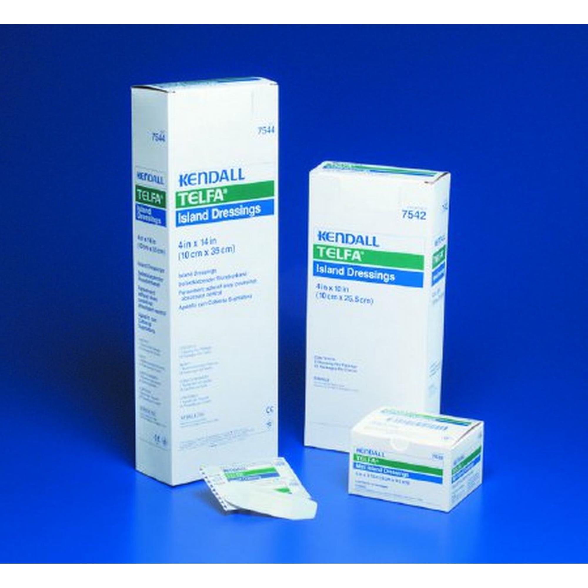 Telfa Adhesive Strip 2 X 3-1/4 Inch NonWoven Rectangle White Sterile, 7539LF - Case of 400