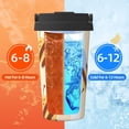 thumbnail image 5 of Gukieu A Bee Print Insulated Coffee Cup, Portable Stainless Steel Vacuum Cup with Lid, Unisex, Suitable for Office, Cafe, Car, 5 of 8
