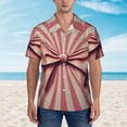 thumbnail image 2 of Honeii Retro Bow Print Men’s Hawaiian Shirt,Classic Button-Down Short Sleeve Shirt, for Beach, Vacation, and Outdoor Activities,Medium, 2 of 7