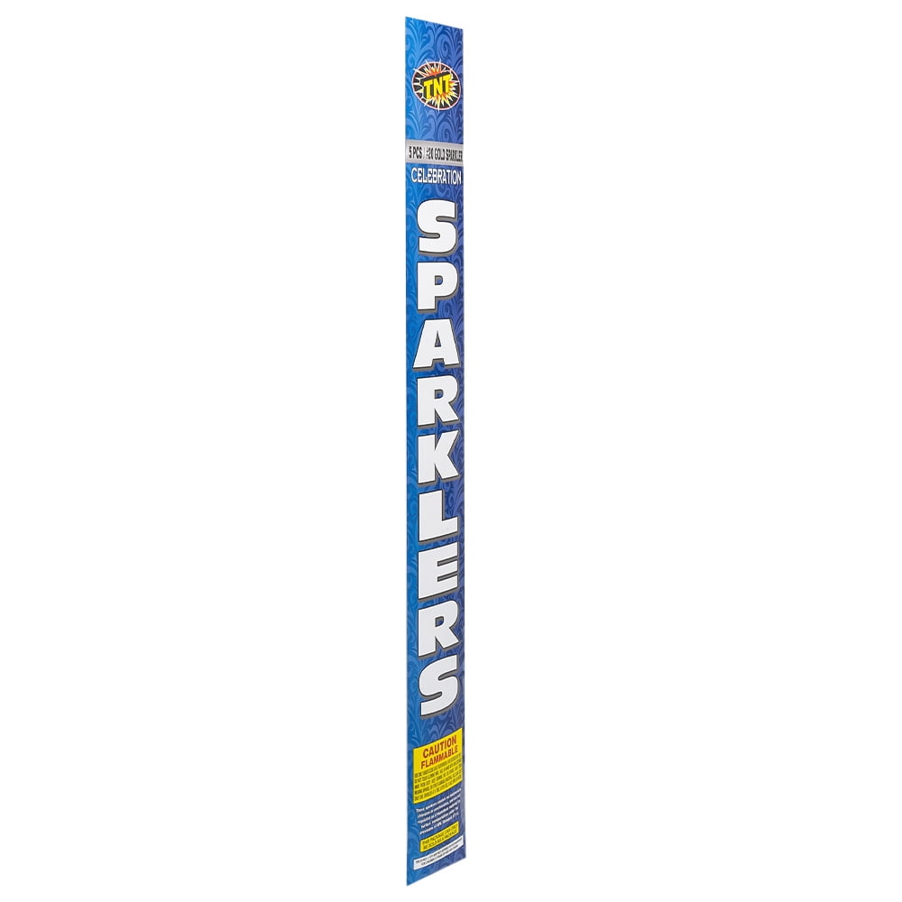 TNT Fireworks Wedding Celebration Sparklers, 20 Gold Sparklers, 5 Pack, Party