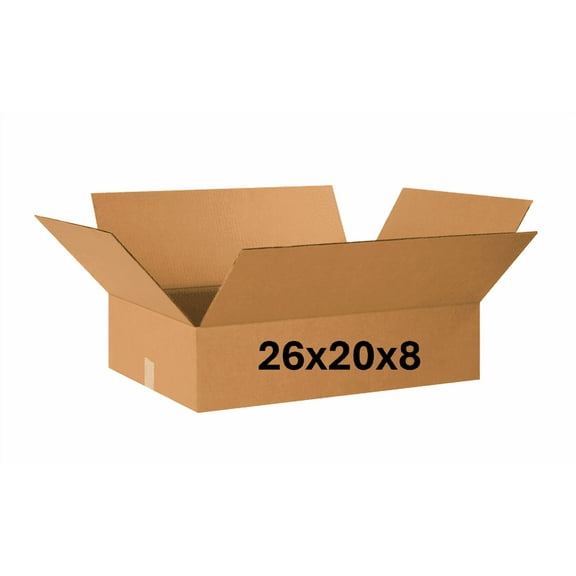 26x20x8  (200 lb strength) | SINGLE CARDBOARD BOX