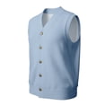 thumbnail image 4 of Gilet en Tricot Classique avec Boutons devant pour Usage Quotidien Décontracté et Professionnel - Gilet en Tricot Sans Manches Élégant pour Garde-Robe Homme, 4 of 7