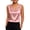 Pink #051, variant on Womens Satin Tank Top Pleated Sleeveless Blouse Dressy Casual Crewneck Silk Shirts Business Summer Trendy Clothes 2XL