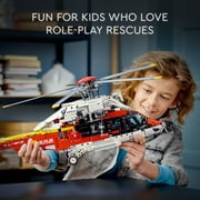 LEGO Technic Airbus H175 Rescue Helicopter Toy, With Spinning Rotors and Motorized Features, 42145