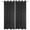 Black, variant on Outdoor Curtains for Patio Waterproof, Dark Brown Windproof Pravicy Outside Porch Blackout Curtain, Vintage Country Monochrome Chocolate Color Sun Blocking Grommets Curtains for Cabana Gazebo 54"x84"