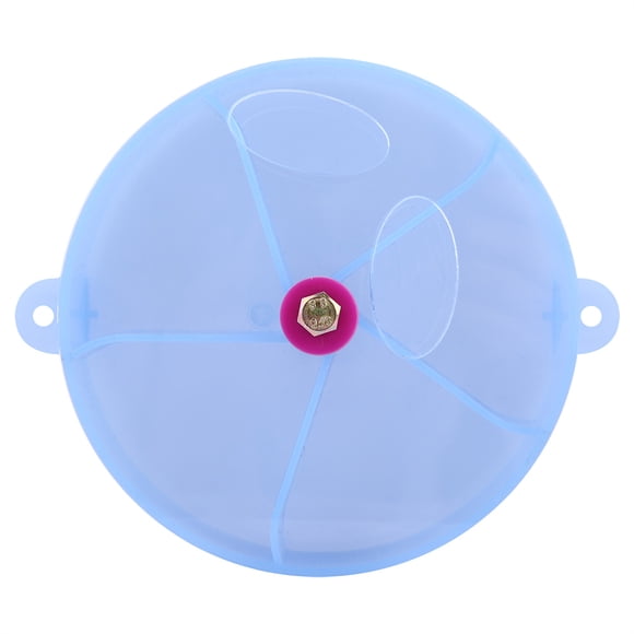 Alimentador de forrajeo para mascotas y pájaros, rueda de comida para loros, caja de almacenamiento de alimentación, juguete azul