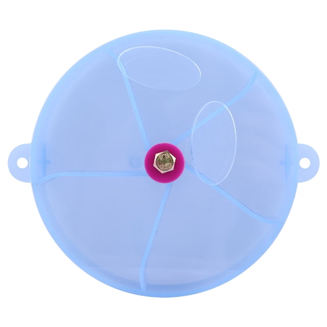 Alimentador de forrajeo para mascotas y pájaros, rueda de comida para loros, caja de almacenamiento de alimentación, juguete azul