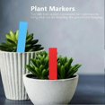 thumbnail image 4 of Garden Plant Labels, 100 Count PVC Seed Markers for Nursery Flower Pots, Blue and Red Tags, 4 of 5