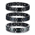 thumbnail image 4 of Fiber Energy Power Men Bracelets Stainless Steel Link Chain Magnet Bangle, 4 of 4
