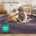 thumbnail image 3 of ODIKA 8'x10' Washable Area Rug Durable, Non-Slip Starry Cosmic Galaxy Swirl Abstract Nebula Stardust Constellation Purple for Living Room, Under Sectional, Family, 3 of 6