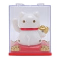 thumbnail image 4 of Riousery Solar Waving Cat Lucky Fortune Cat White Statue 3.62 x 3.15 x 3.15 inches / 9.2 x 8 x 8 cm Light Sensing Automatic Waving Arm Beckoning Cat for Home Office Decor White, 4 of 9