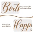 thumbnail image 3 of SNOMEL Happy Birthday Decal for Arch Backdrop, Peel and Stick Happy Birthday Sign, Golden Happy Birthday Wall Stickers for Balloons Decorations Party Decor (Gold), 3 of 7