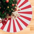 thumbnail image 5 of FMSHPON Christmas Red White Stripe Xmas Christmas Tree Skirt Stand Mat for Holiday Party Decoration Indoor Outdoor 36 inches, 5 of 6