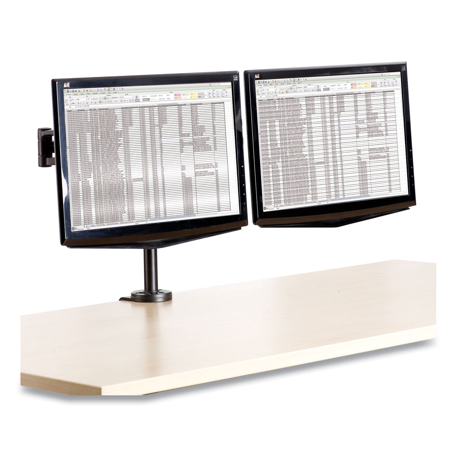 Fellowes Professional Series Depth Adjustable Dual Monitor Arm, Black