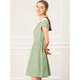 thumbnail image 4 of INSPIRE CHIC Women's Doll Collar Above Knee Hidden Zipper Back Dress, 4 of 6