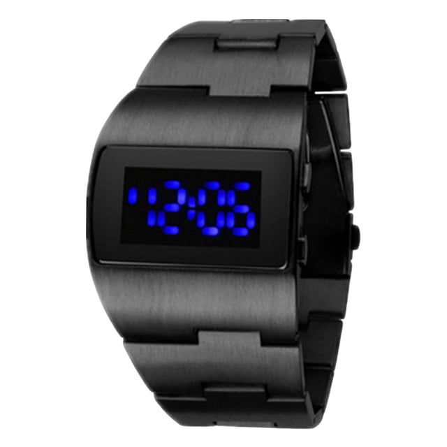 Reloj deportivo digital Fernando pantalla LED multifunción Hombre azul negra