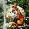 thumbnail image 2 of Forest Fox 15 Ceramic/Acrylic Christmas Ornament, Warm Fall Feast Moment, Special Mother Celebration, Romantic Couple Moment, Commemorative 2025 Legacy Design, 2 of 5