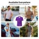 thumbnail image 5 of Balery Purple Glitter Camisa Polo de Hombre con Estampado, de Manga Corta y Tejido Medio, Camisa Tipo Golf Polo-Large, 5 of 6