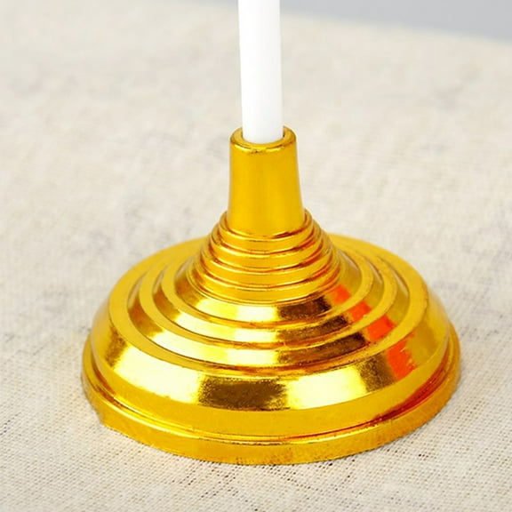 Clispeed Flagpole Bracket Flag Bracket Holder Golden 20Pcs