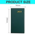 thumbnail image 2 of Planner 2024 (7'' x 3.9''), Monthly Weekly & Daily Organizer for time Management, Soft Leather Covergreen, 2 of 6