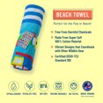 thumbnail image 3 of Wildkin Kids 100% Cotton Beach Towel for Boys and Girls (Trains, Planes & Trucks Blue), 3 of 7