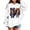 White, variant on Shadoumai Cute Hoodies for Girls Kids Printed Pattern Long Sleeve with Pockets Soft Casual Outwear Coat Children Kid's Fall Winter Outfits